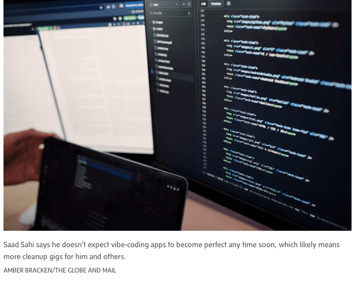 Globe and Mail article 1
